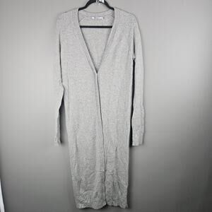 T Alexander Wang Grey Long Button Down Cardigan Sweater Size Small